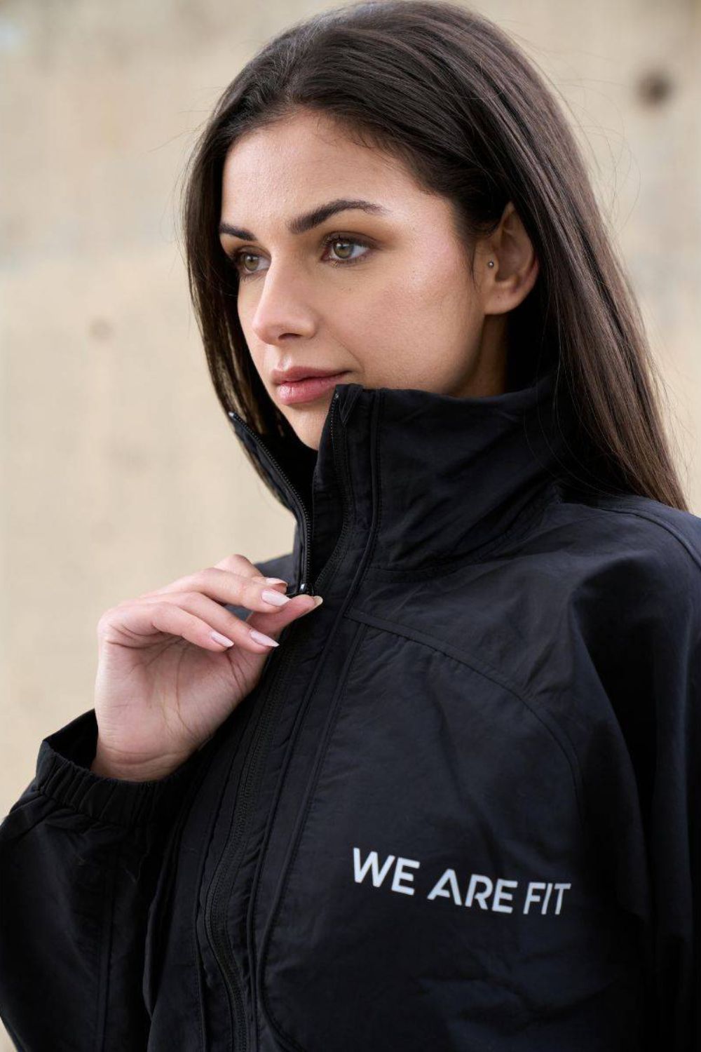 Black Energy Windbreaker Jacket