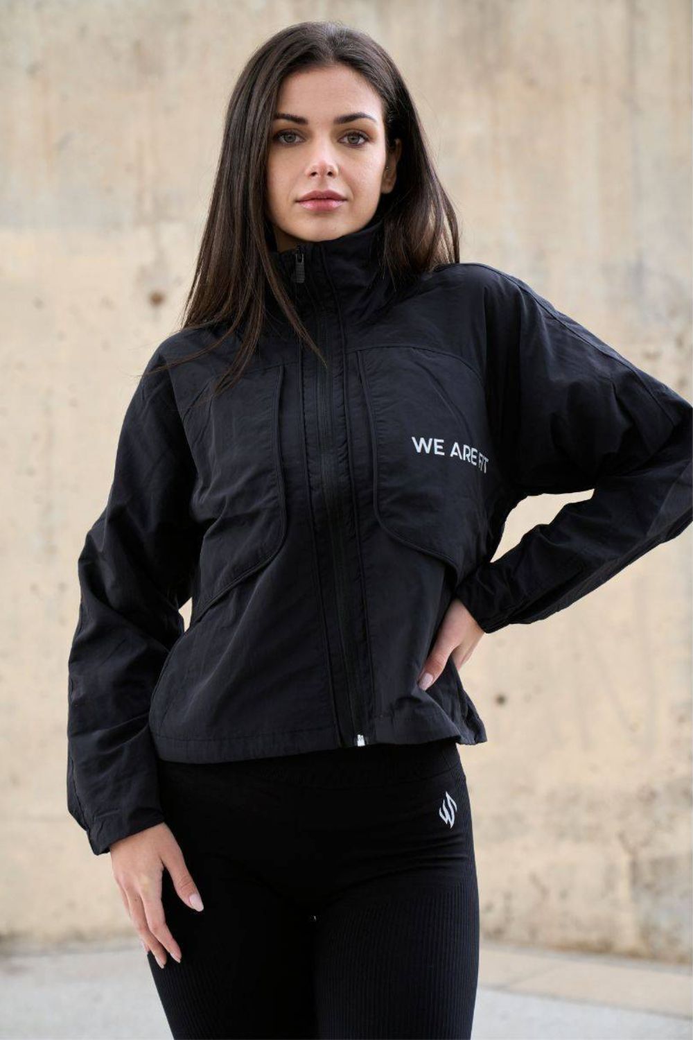 Black Energy Windbreaker Jacket