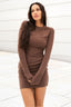 Brown Mini Dress