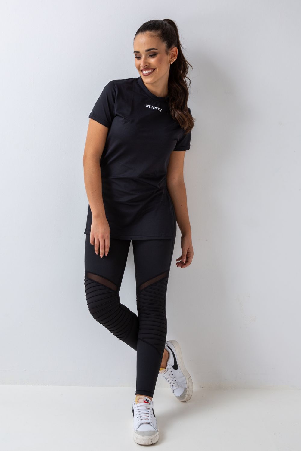 Black Cut Tee Top