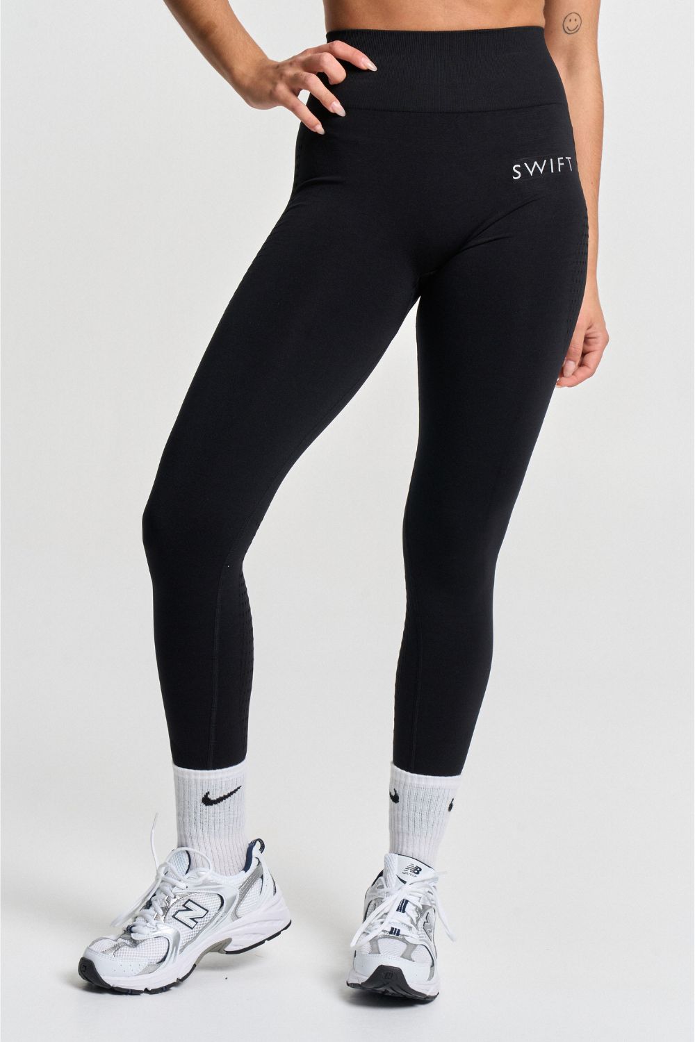 Black Scrunch Seamless Tights