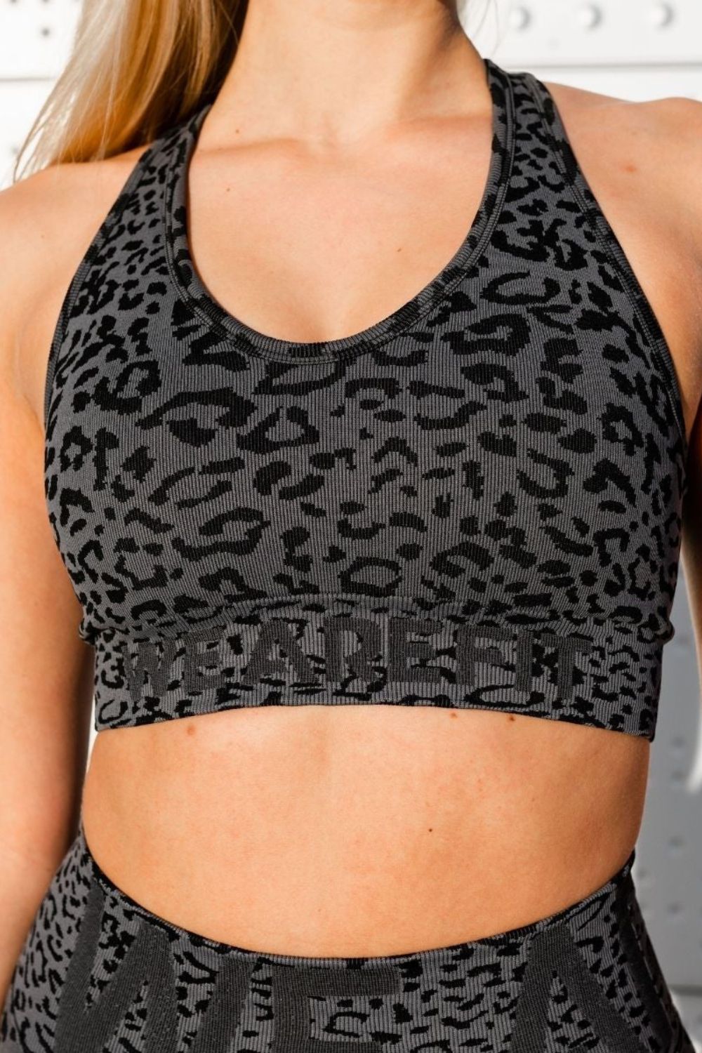 Cheetah Grey Seamless Bra